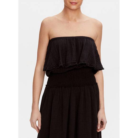 MICHAEL STARS Tops - NEW MICHAEL STARS tiered tube top w/dot trim in black